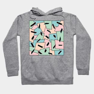 Graphic Party Rainbow Colors Memphis Design Pattern Hoodie